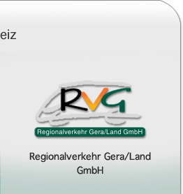 Logo der RVG Regionalverkehr Gera/Land GmbH